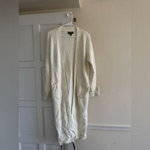 Express Ivory Long Cardigan Sweater